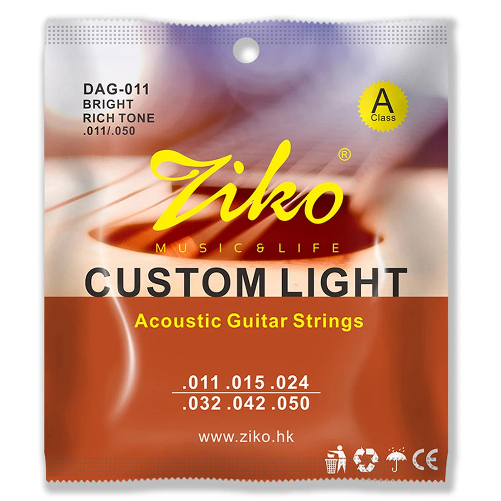 ZIKO Acoustic Guitar Strings Custom Light - Your Guitar Buddy