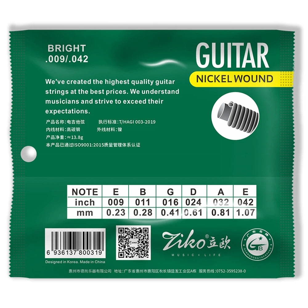 ZIKO Electric Guitar Strings - Your Guitar Buddy