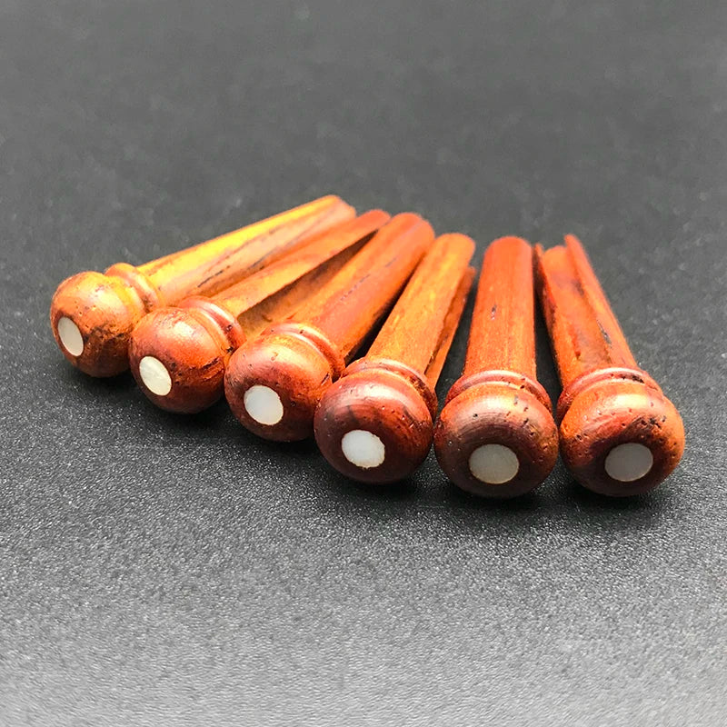 6pcs Real Bone Acoustic Guitar Bridge Pins - Your Guitar Buddy
