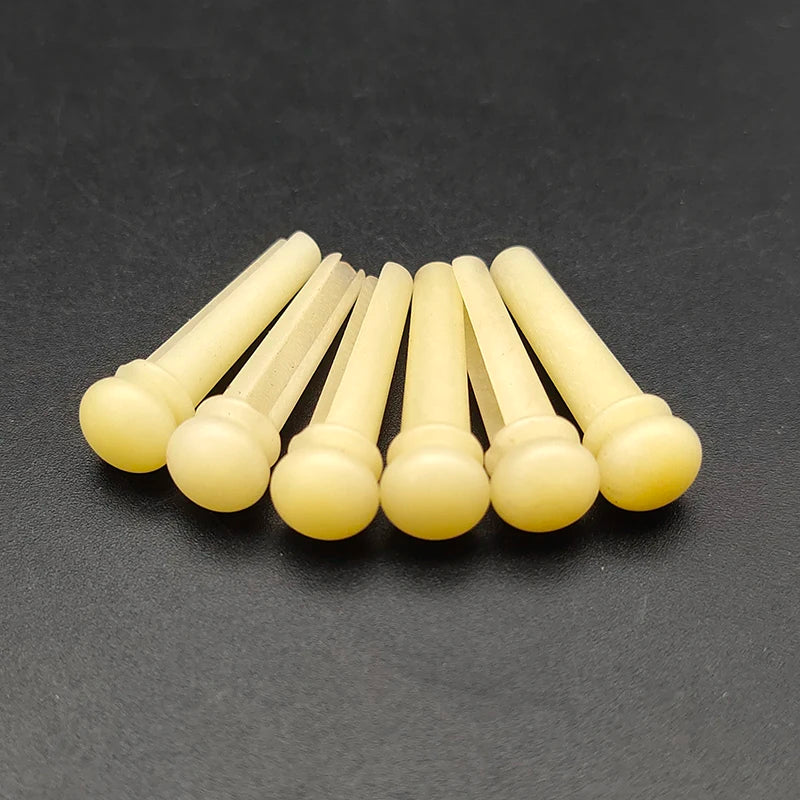 6pcs Real Bone Acoustic Guitar Bridge Pins - Your Guitar Buddy