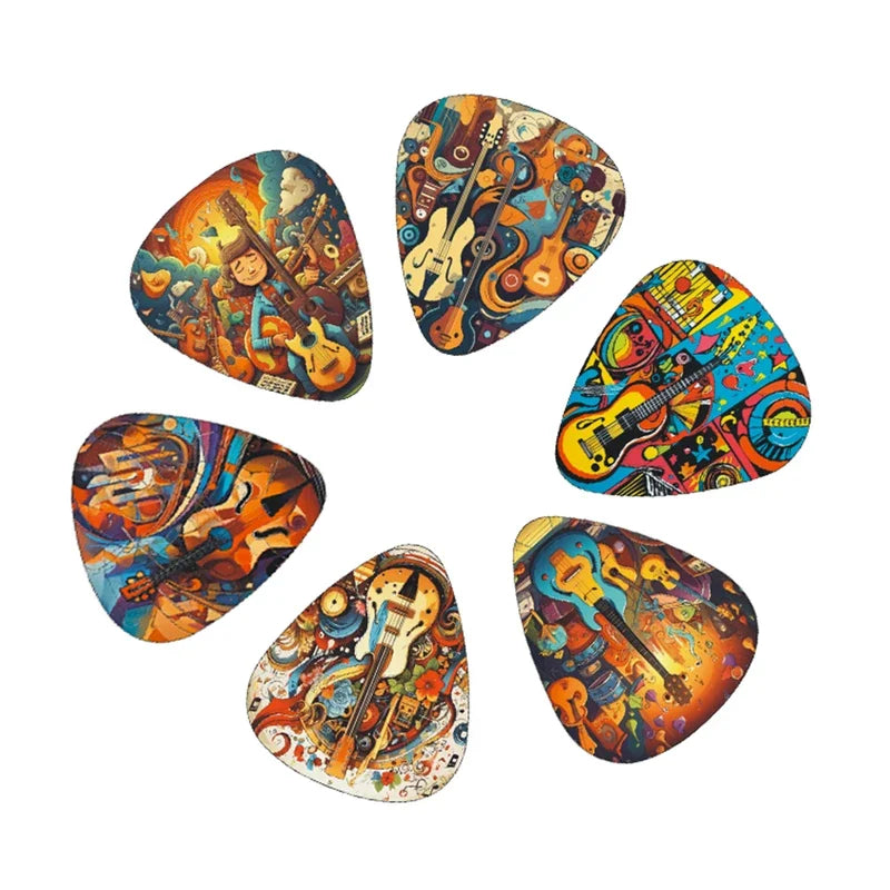 Guitar Pick Set Cartoon - Your Guitar Buddy