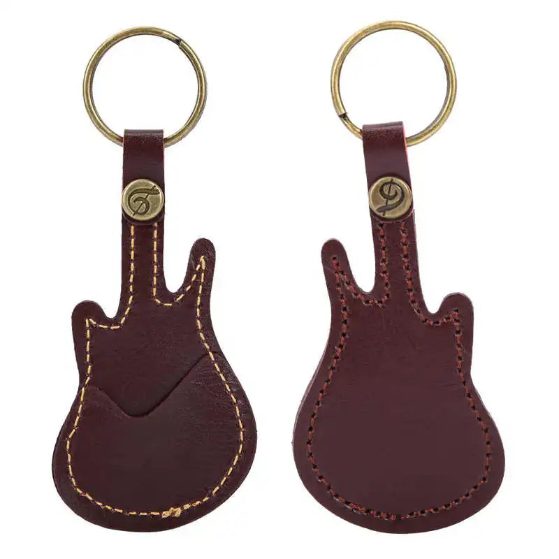 Leather Guitar Keyring Pick Holder - Your Guitar Buddy