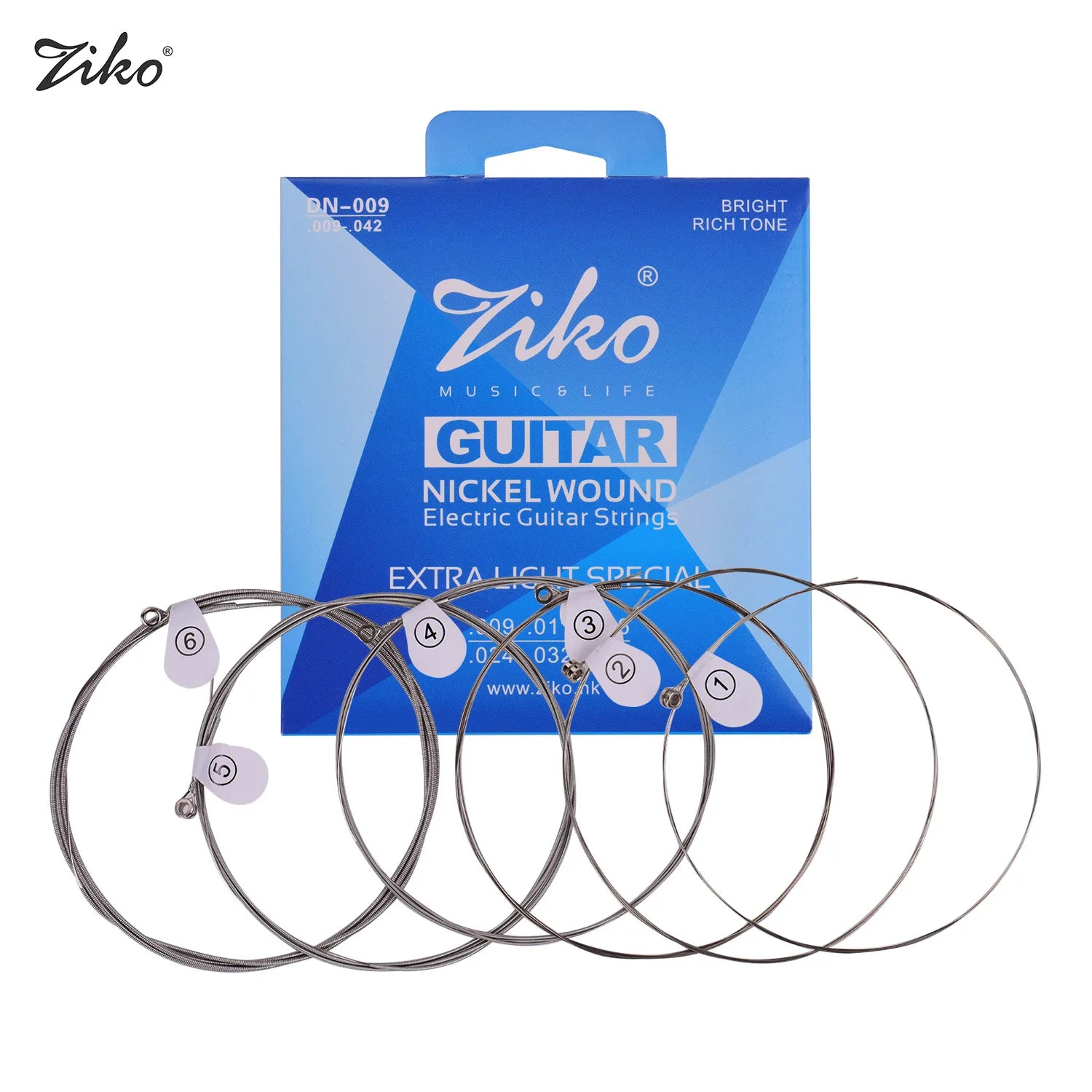 ZIKO Light/Extra Light Electric Guitar Strings - Your Guitar Buddy
