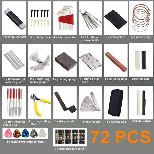 Miwayer 25/72pcs Guitar Tool Kit - Your Guitar Buddy