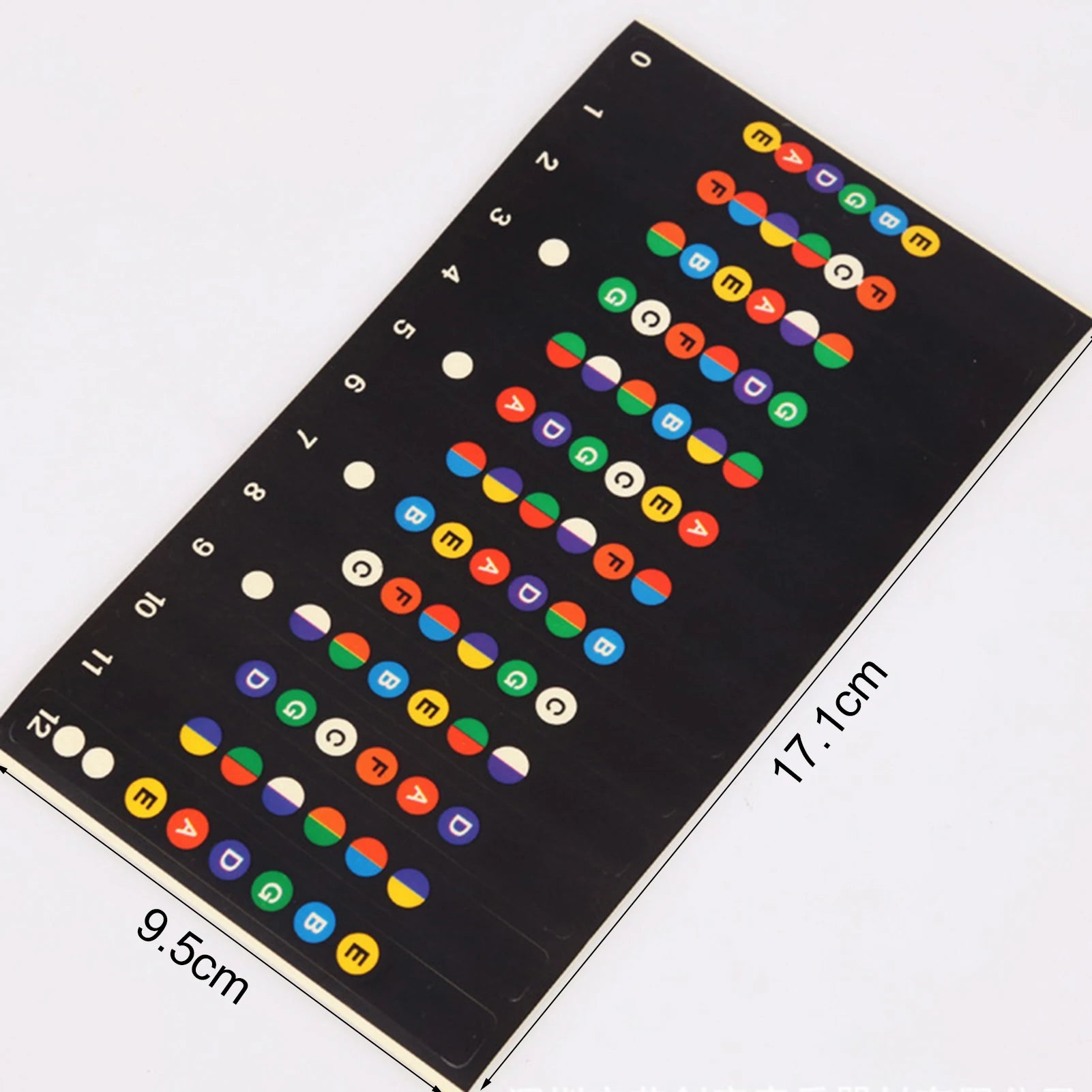 Guitar Fretboard Note Stickers - Your Guitar Buddy