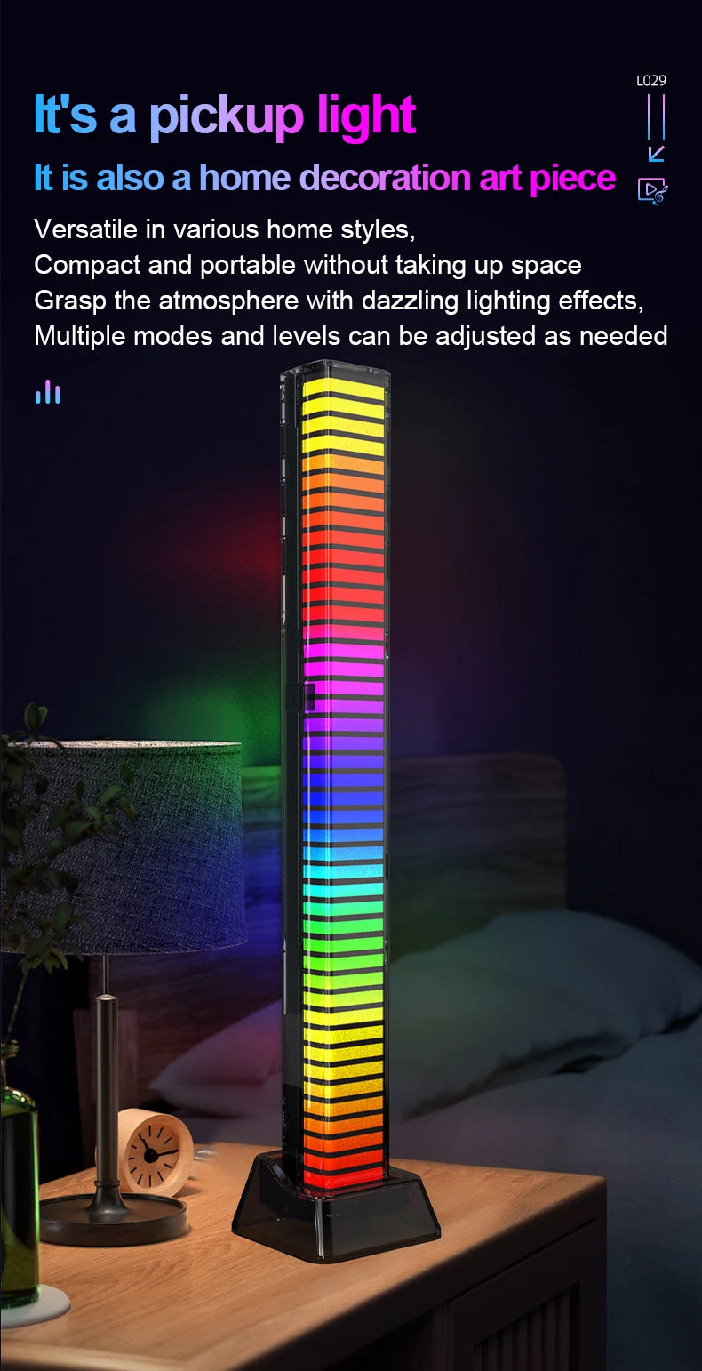 RGB Multicolour LED Lamp - Syncs with Music